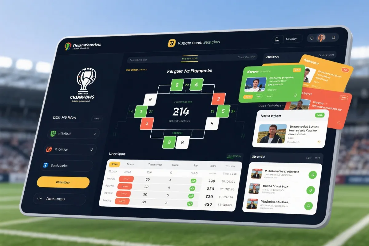 世界盃數據介面示意圖